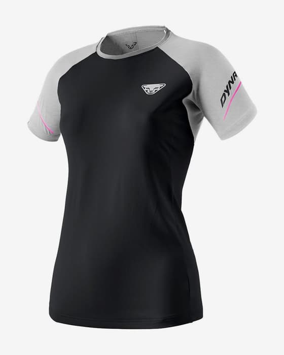 Camiseta Dynafit Alpine Pro manga corta negro gris claro mujer