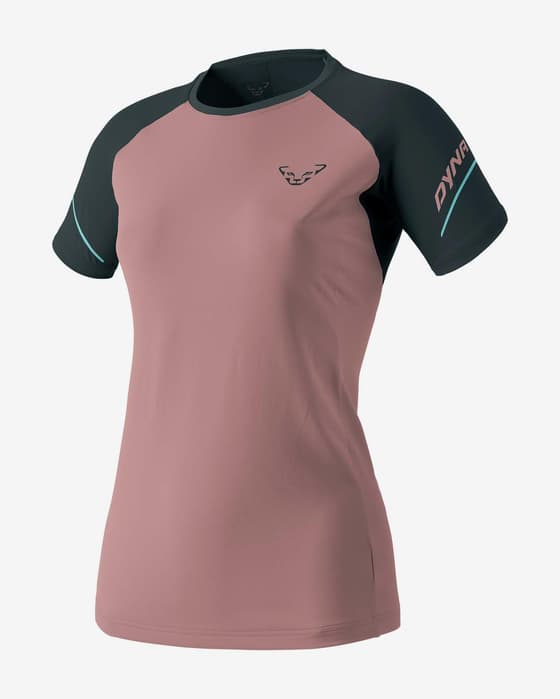 Camiseta Dynafit Alpine Pro manga corta rosa azul noche mujer
