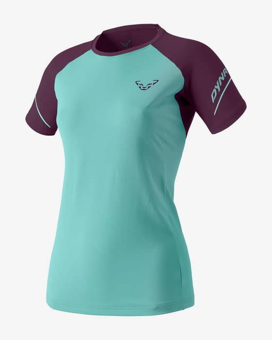 Camiseta Dynafit Alpine Pro manga corta azul celeste lila mujer