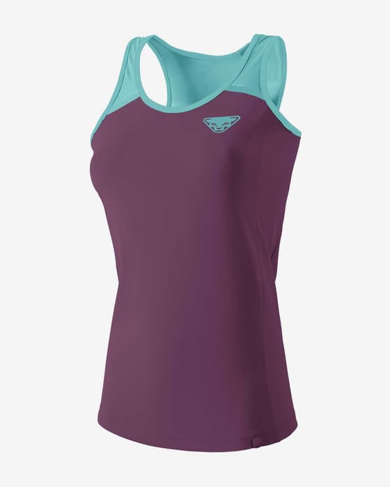 Camiseta Dynafit Alpine Pro tirantes granate azul celeste mujer
