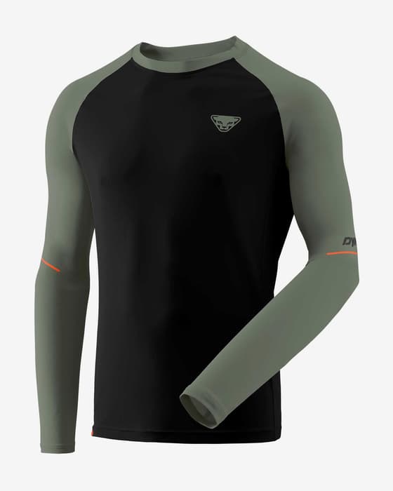 Camiseta Dynafit Alpine Pro manga larga negro verde bosque