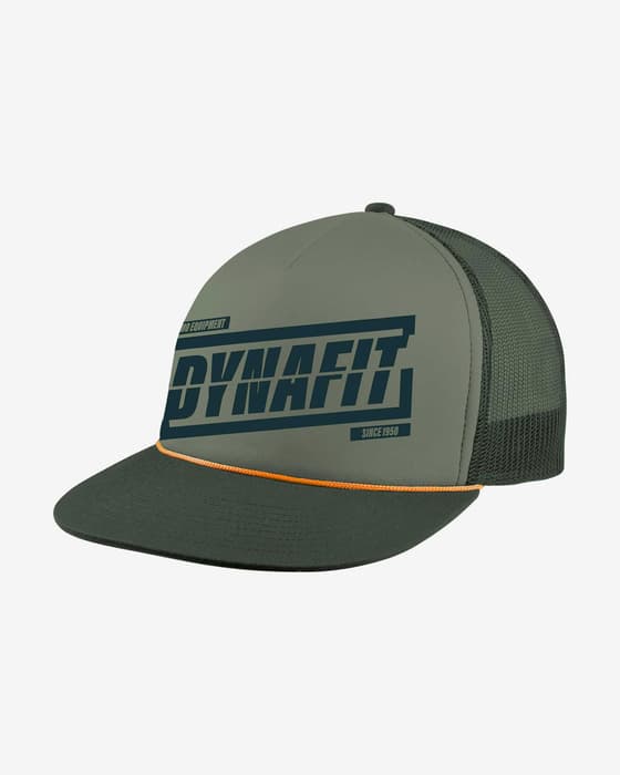 Gorra Dynafit Graphic Trucker gris oscuro verde
