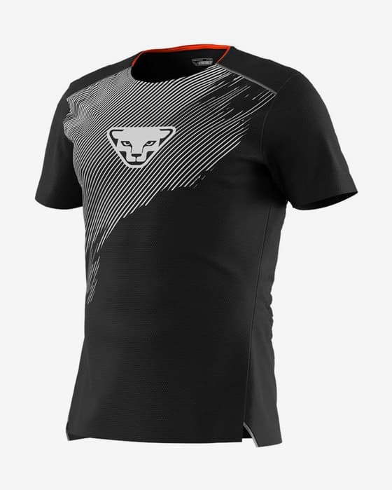 Camiseta Dynafit DNA manga corta negro blanco
