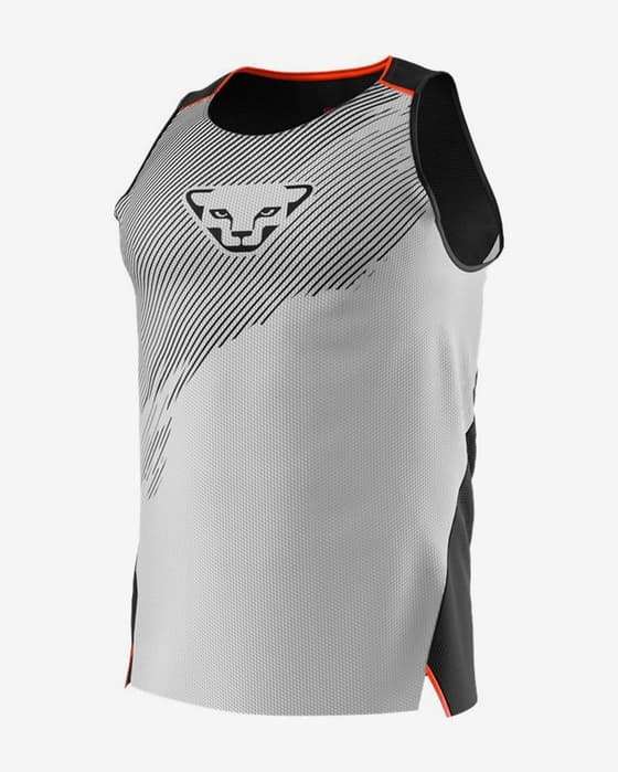 Camiseta Dynafit DNA sin mangas blanco negro