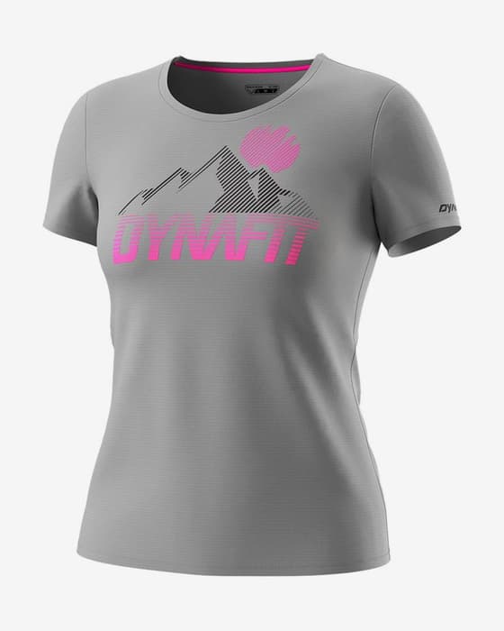 Camiseta Dynafit Transalper Graphic manga corta gris mujer