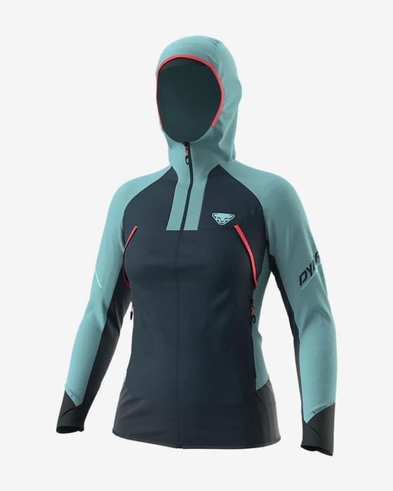 Chaqueta con capucha Dynafit Speed Softshell azul marino azul mujer