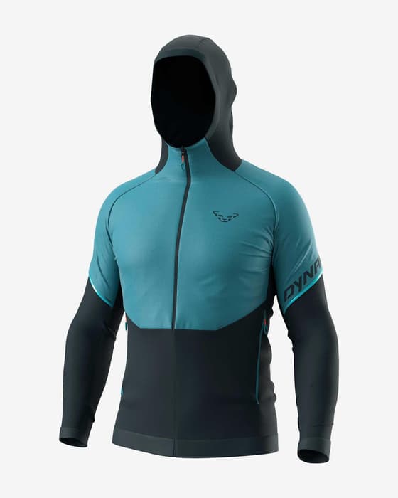 Casaco com capucho Dynafit Alpine Hybrid azul celeste
