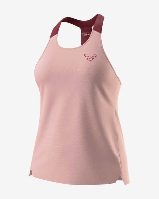 Camiseta Dynafit Sky tirantes rosa claro granate mujer