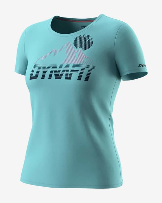 Camiseta Dynafit Transalper Graphic manga corta azul cielo mujer