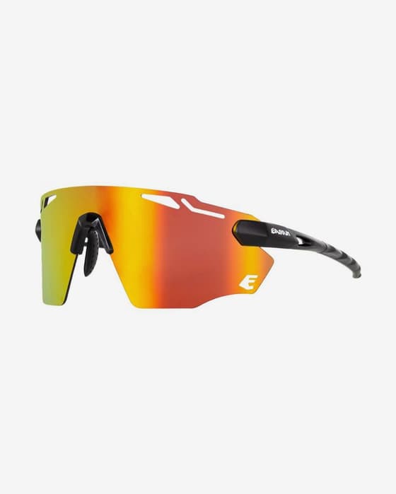 Óculos Eassun Fartlek preto mate com lentes espelhadas Red Revo
