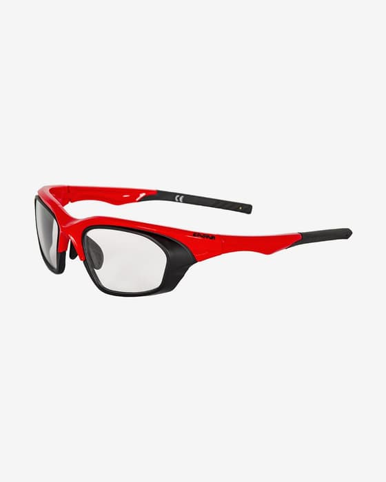 Óculos Eassun Fit RX vermelho mate preto com lentes transparentes