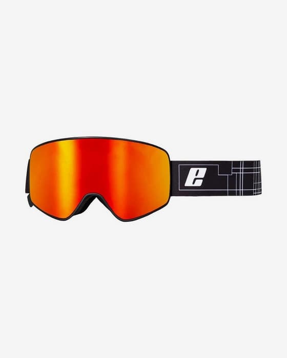 Máscara Eassun Magnetic negro mate lente rojo