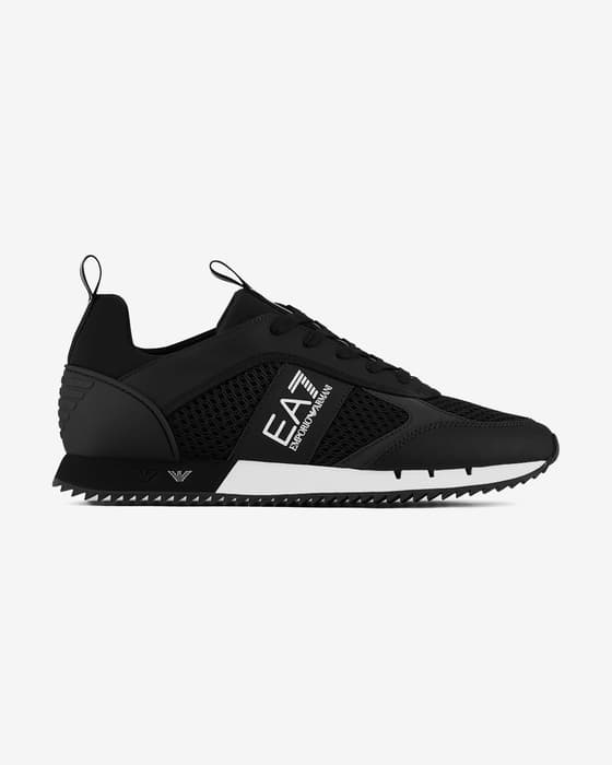 Ténis EA7 Emporio Armani Black & White Laces preto branco