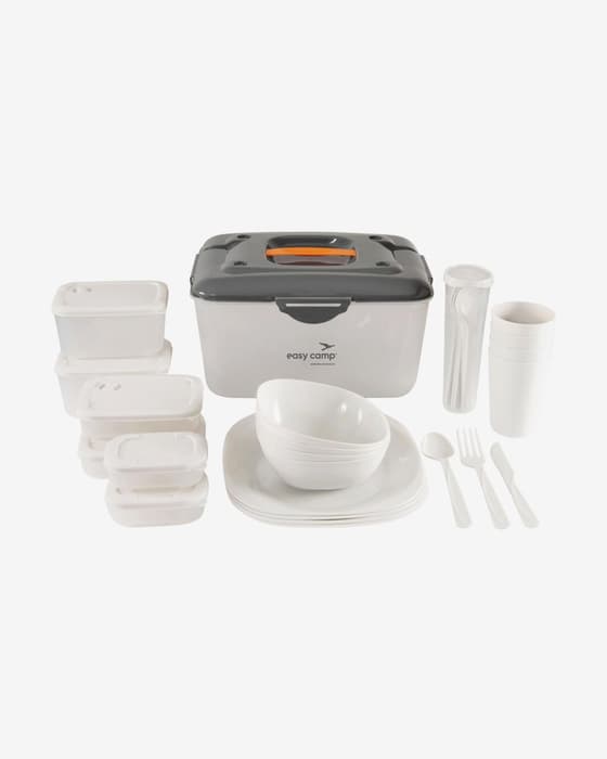 Juego de menaje Easy Camp Picnic Large blanco