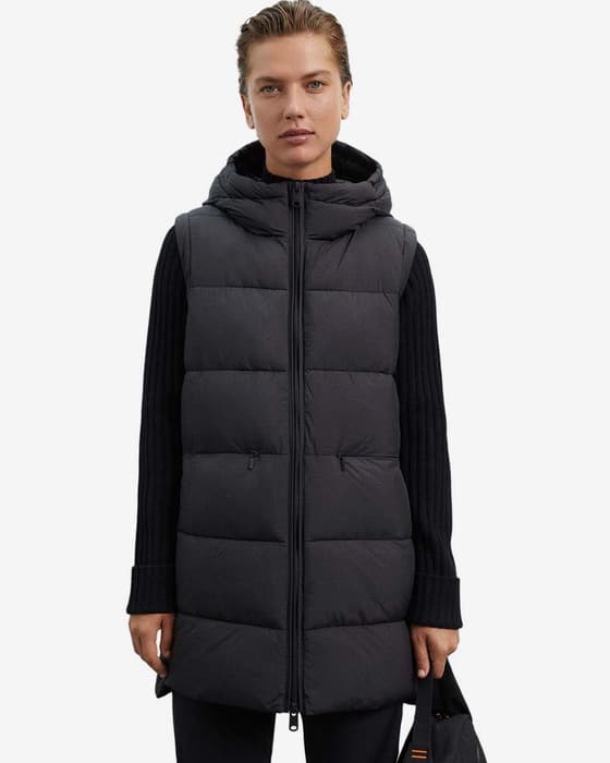 Chaleco Ecoalf Marangualf negro mujer