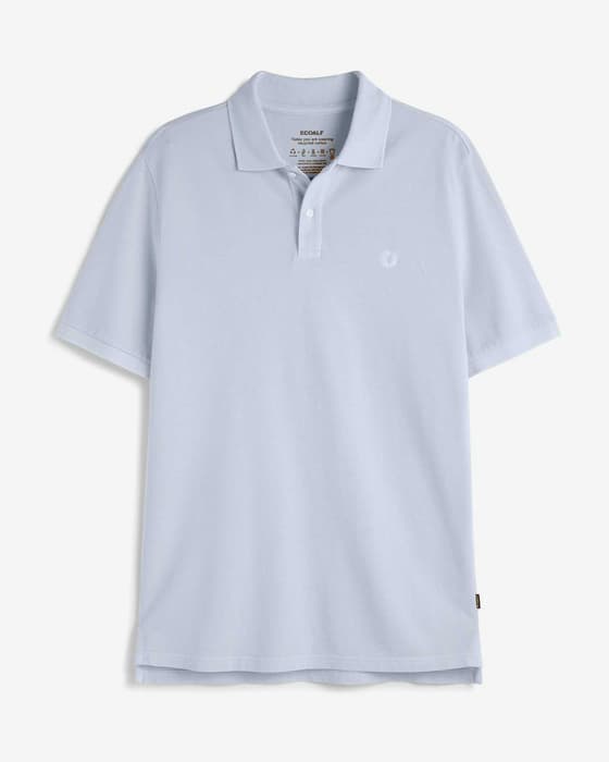 Polo Ecoalf Tedalf manga corta azul claro
