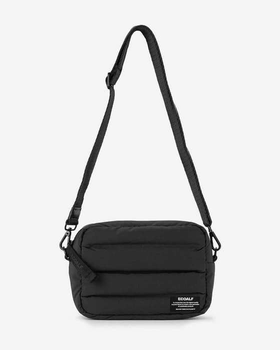 Bandolera Ecoalf Pad negro mate