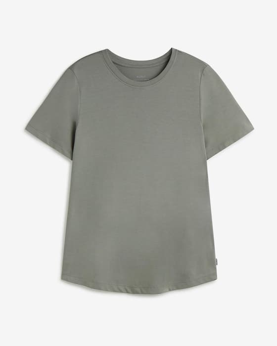 Camiseta Ecoalf Lake manga corta verde lavado mujer