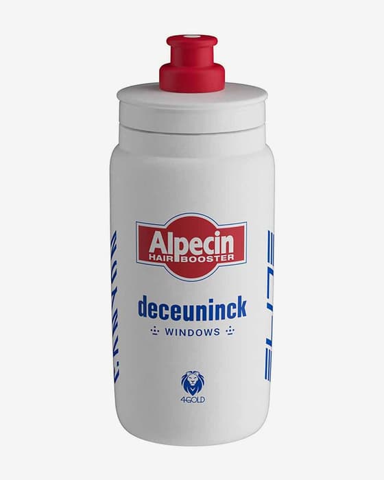 Bidón Elite Fly Alpecin Deceunick 550 ml 2024 blanco azul