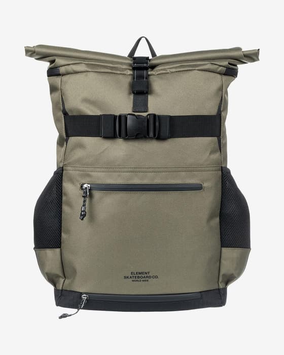 Mochila Element Ground Skate 28 L verde caña negro
