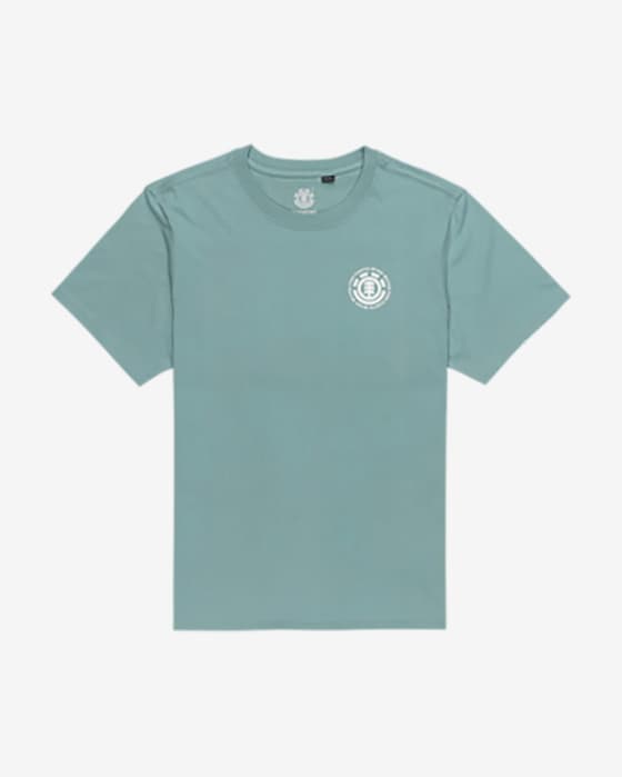 Camiseta Element Seal BP manga corta azul turquesa blanco