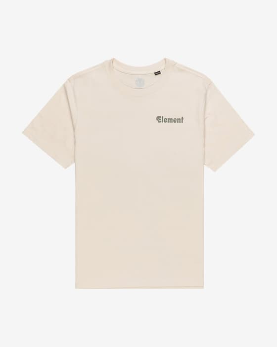 Camiseta Element Post Nap manga corta blanco crema