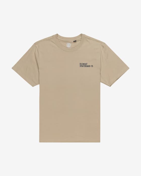 Camiseta Element Day And Night manga corta beige