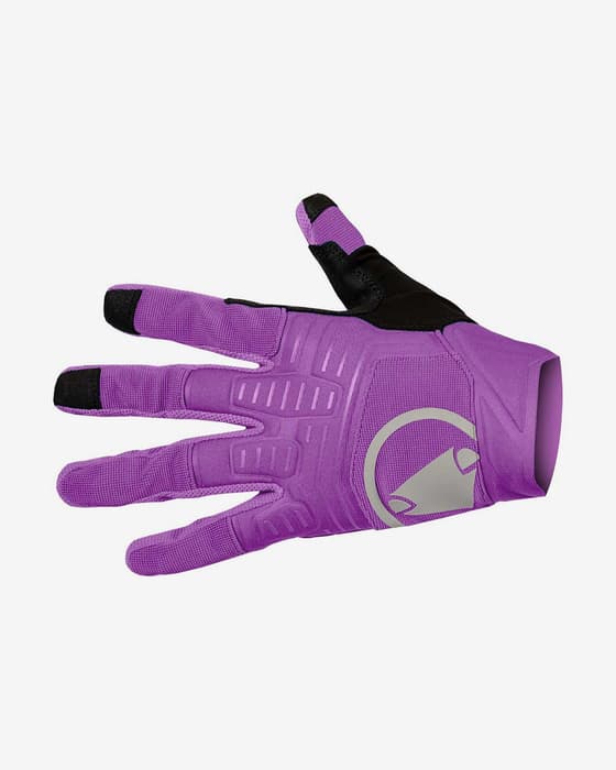 Guantes largos Endura SingleTrack II violeta negro