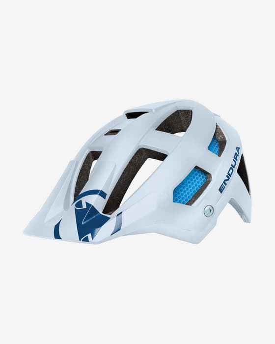 Casco Endura SingleTrack gris luminoso azul