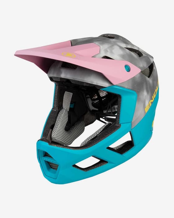 Casco Endura MT500 MIPS grigio turchese rosa