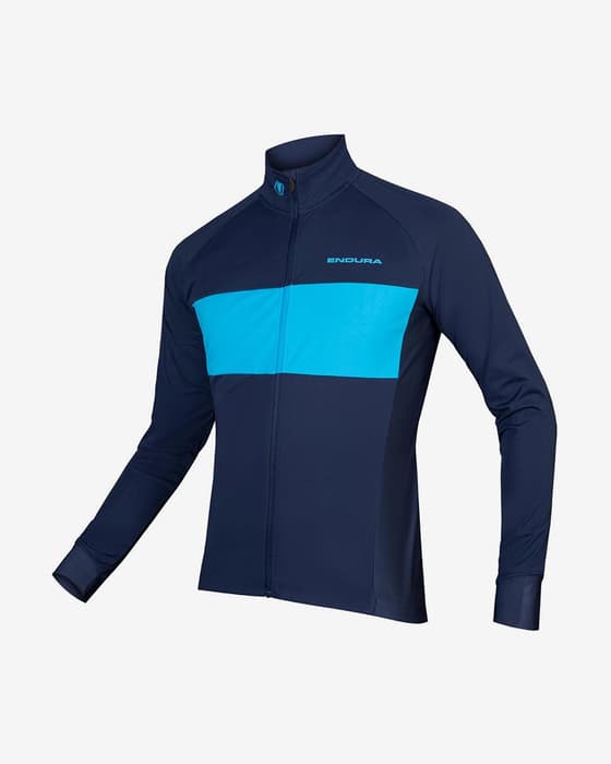 Maillot Endura FS260 Pro Jetstream II manga larga azul marino