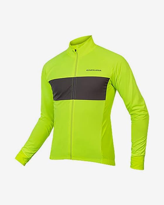 Maillot Endura FS260-Pro Jetstream II manga larga amarillo neón