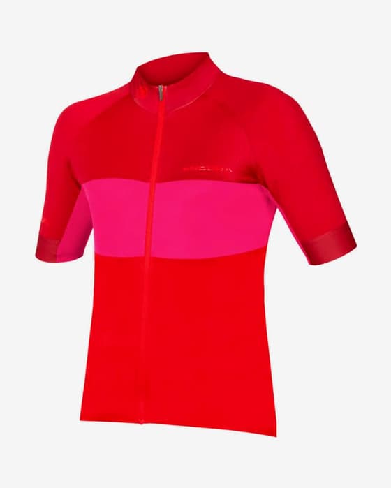 Maillot Endura FS260-Pro II manche courte rose rouge