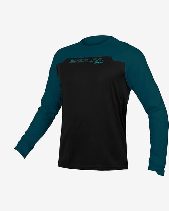 Maillot Endura MT500 Burner manches longues bleu pâle