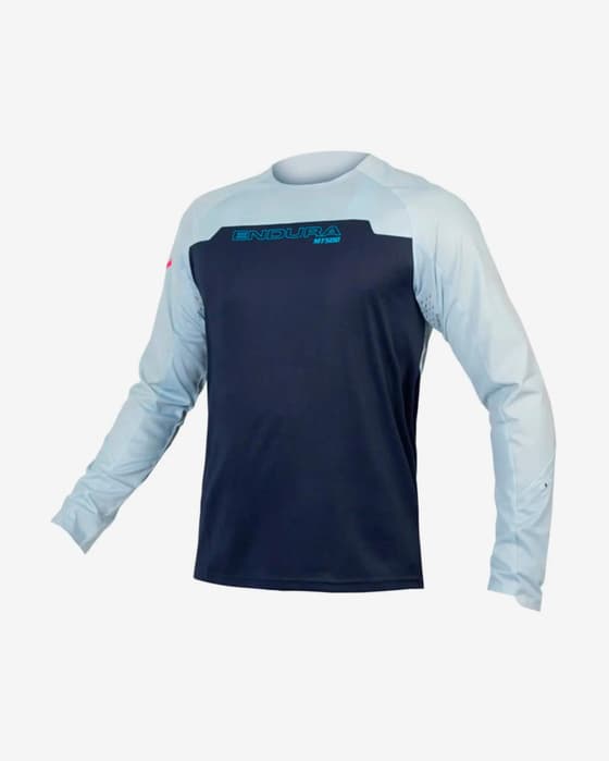 Maillot Endura MT500 Burner manche longue bleu