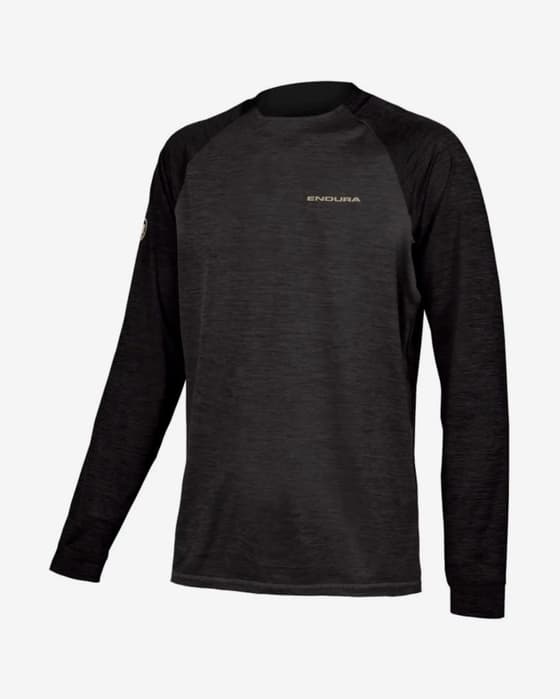 Maillot Endura SingleTrack manche longue noir gris foncé