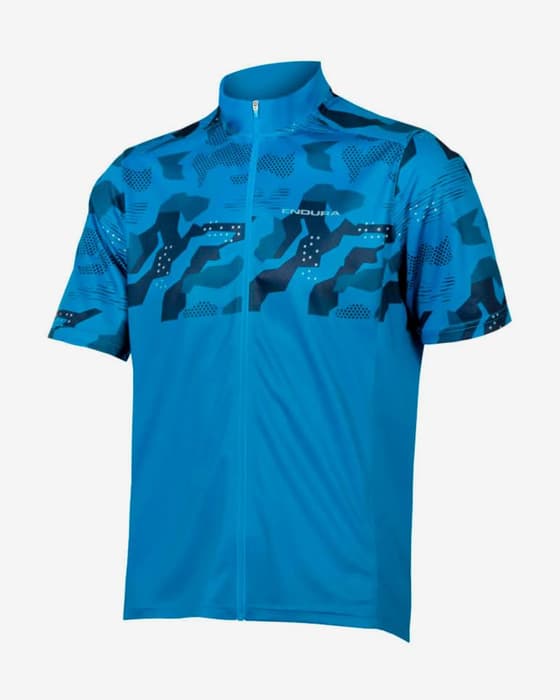 Maillot Endura Hummvee Ray manche courte bleu électrique