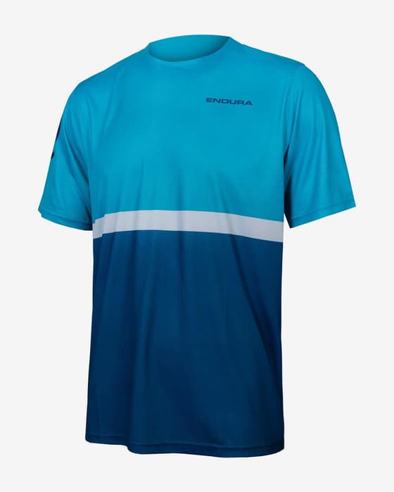 Maillot Endura SingleTrack Core II manga corta azul