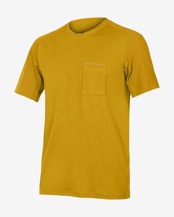 Maillot Endura GV500 Foyle T manga corta amarillo mostaza