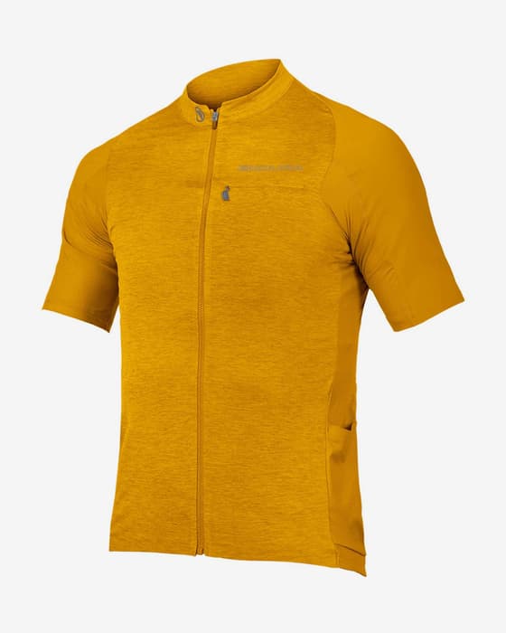 Maillot Endura GV500 Reiver manga corta amarillo mostaza