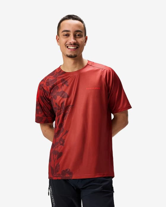 Maillot Endura Botanic LTD manches courtes rouge