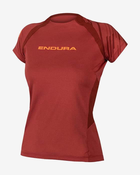 Maillot Endura SingleTrack manche courte marron femme