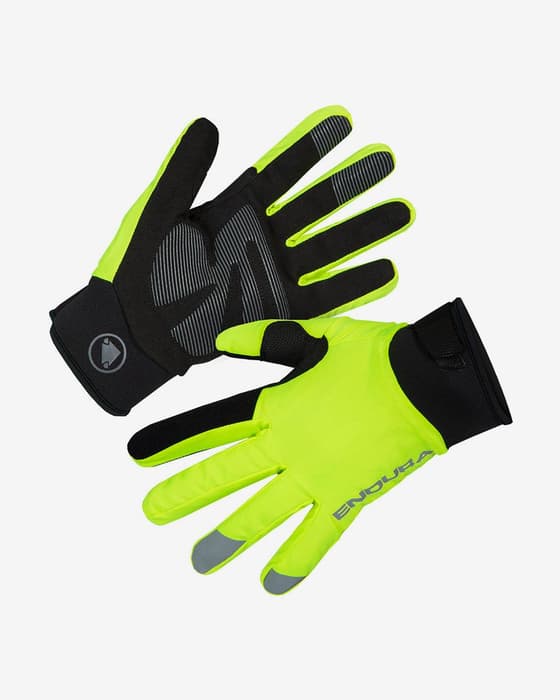 Guantes largos Endura Strike amarillo flúor negro mujer