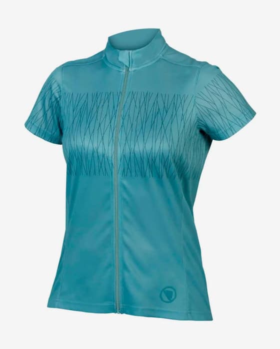 Maillot Endura Hummvee Ray manga corta azul claro mujer