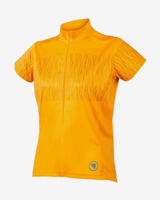 Maillot Endura Hummvee Ray manga corta amarillo claro mujer