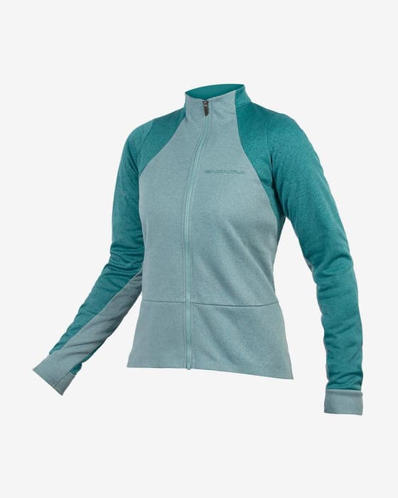 Maillot Endura GV500 manche longue bleu pastel femme