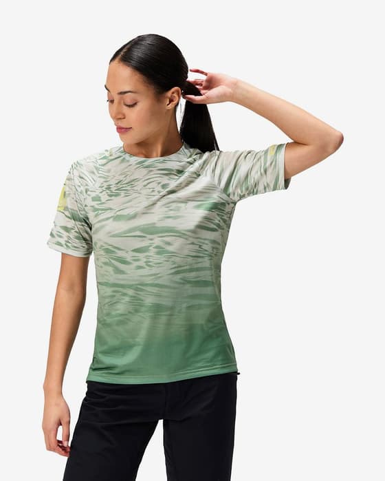 Maillot Endura Marble LTD imprimé manches courtes vert femme