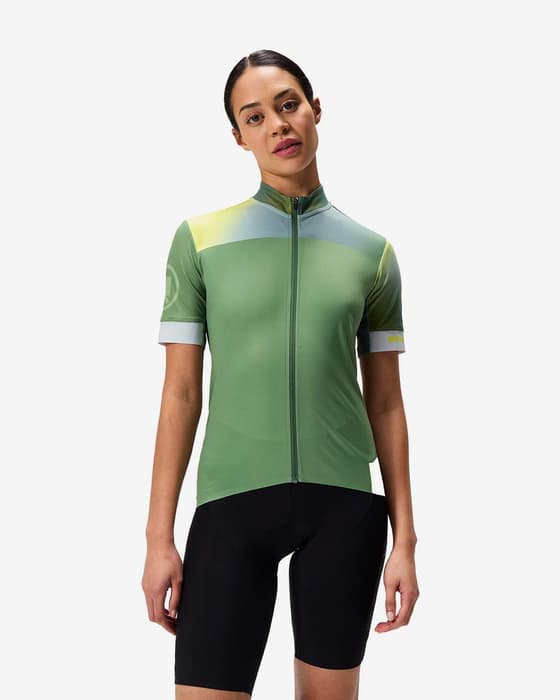 Maillot Endura Gradient Block FS260 Print manches courtes vert femme
