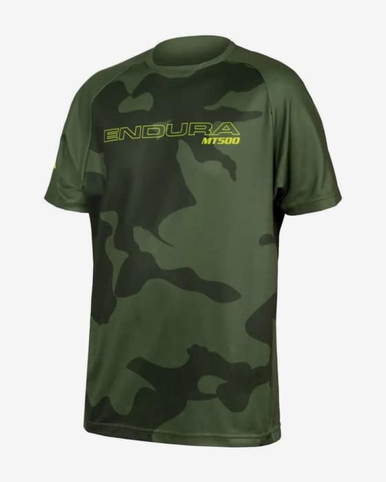 Maillot Endura MT500 LTD manche courte bleu électrique vert olive
