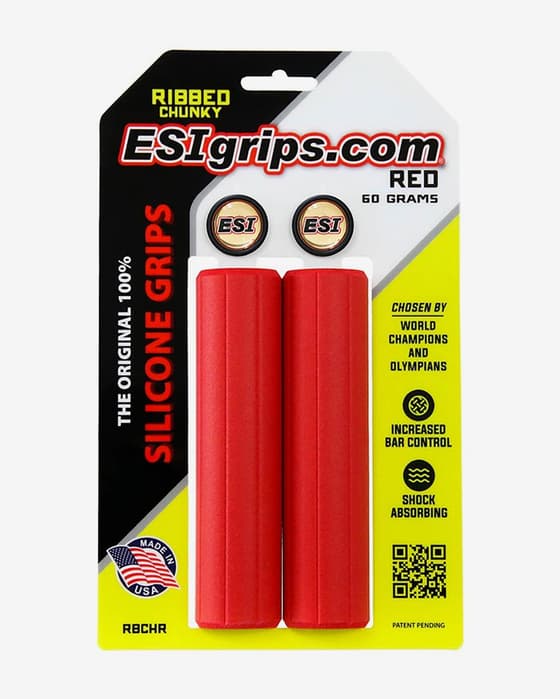 Puños ESIgrips Ribbed Chunky rojo